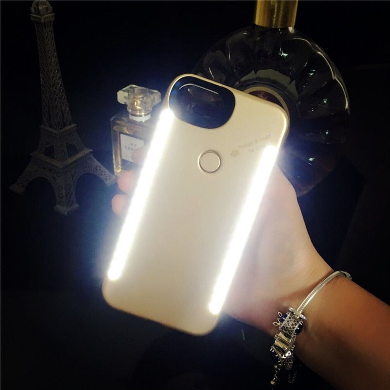 Light Up selfie Flash Phone Case for Apple iPhone 6 - XS Max