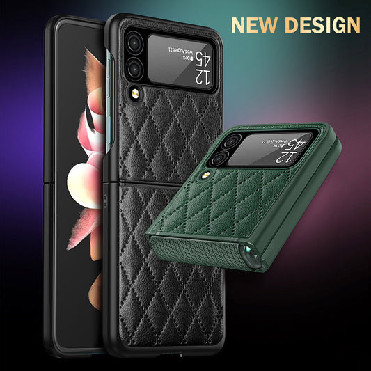 Samsung Z Flip 3 Mobile Phone Shell Leather