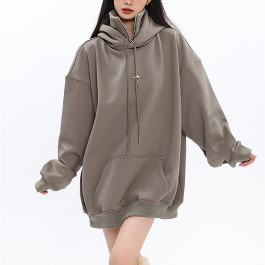 Women's Fashionable Loose All-Match Sports Hoodie