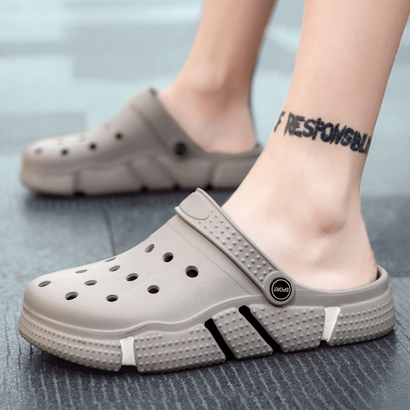 Non-slip Soft Bottom Hollow-out Closed Toe Slides