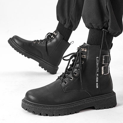 High-top Shoes British Winter Thick Bottom Hiking Boots