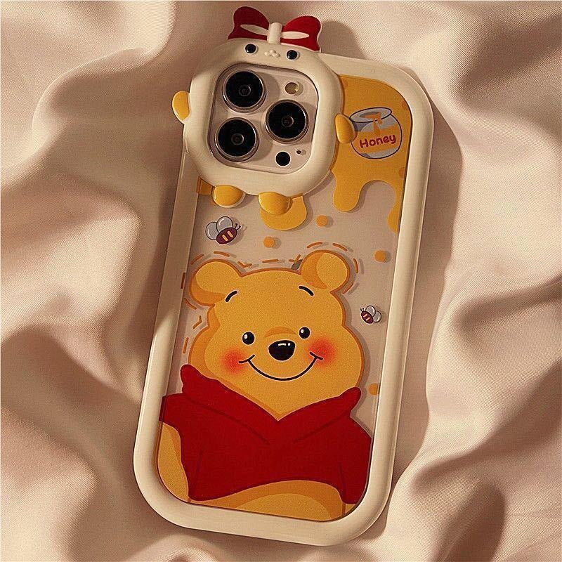 Strawberry Bear Pooh Bear Small Duck Phone Case for Apple iPhone 7 - 14 Pro Max