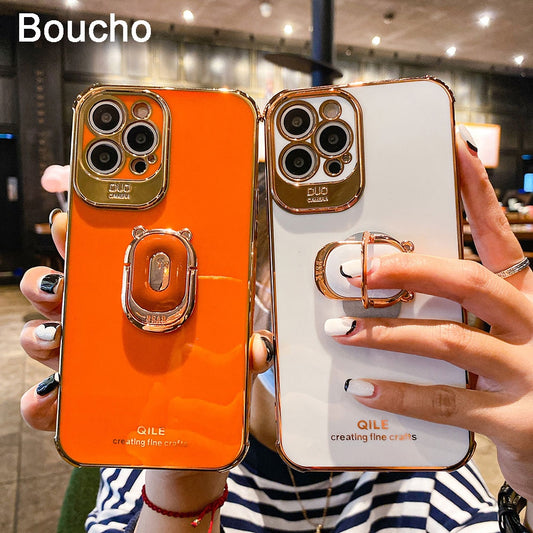Boucho Luxury Electroplating Phone Case for Apple iPhone 6 - 12 Pro Max