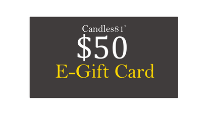 Candles81's $50 Digital Gift Card