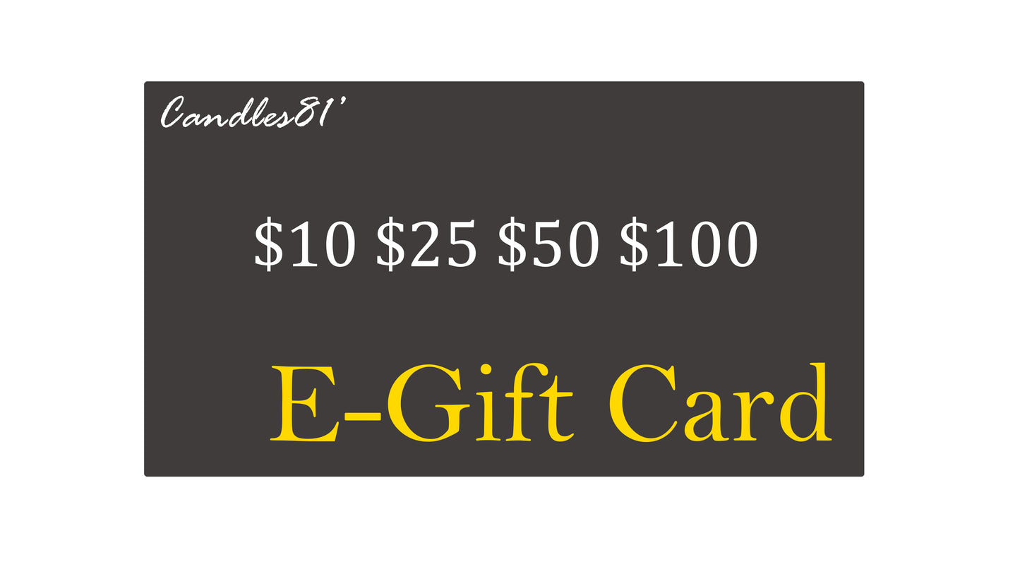 Candles81's $25 Digital Gift Card