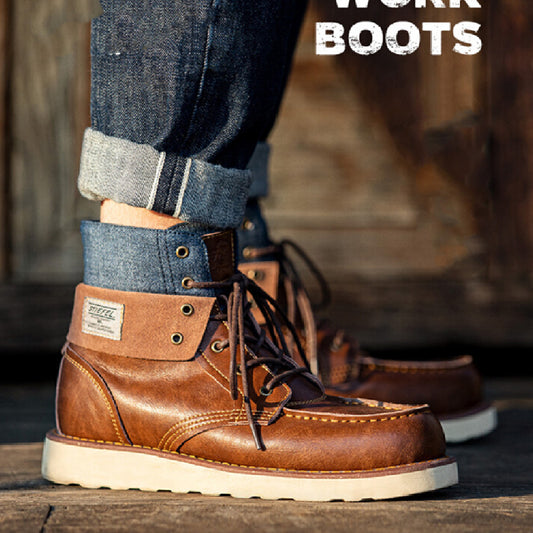 Men's Lapel Vintage British Boot