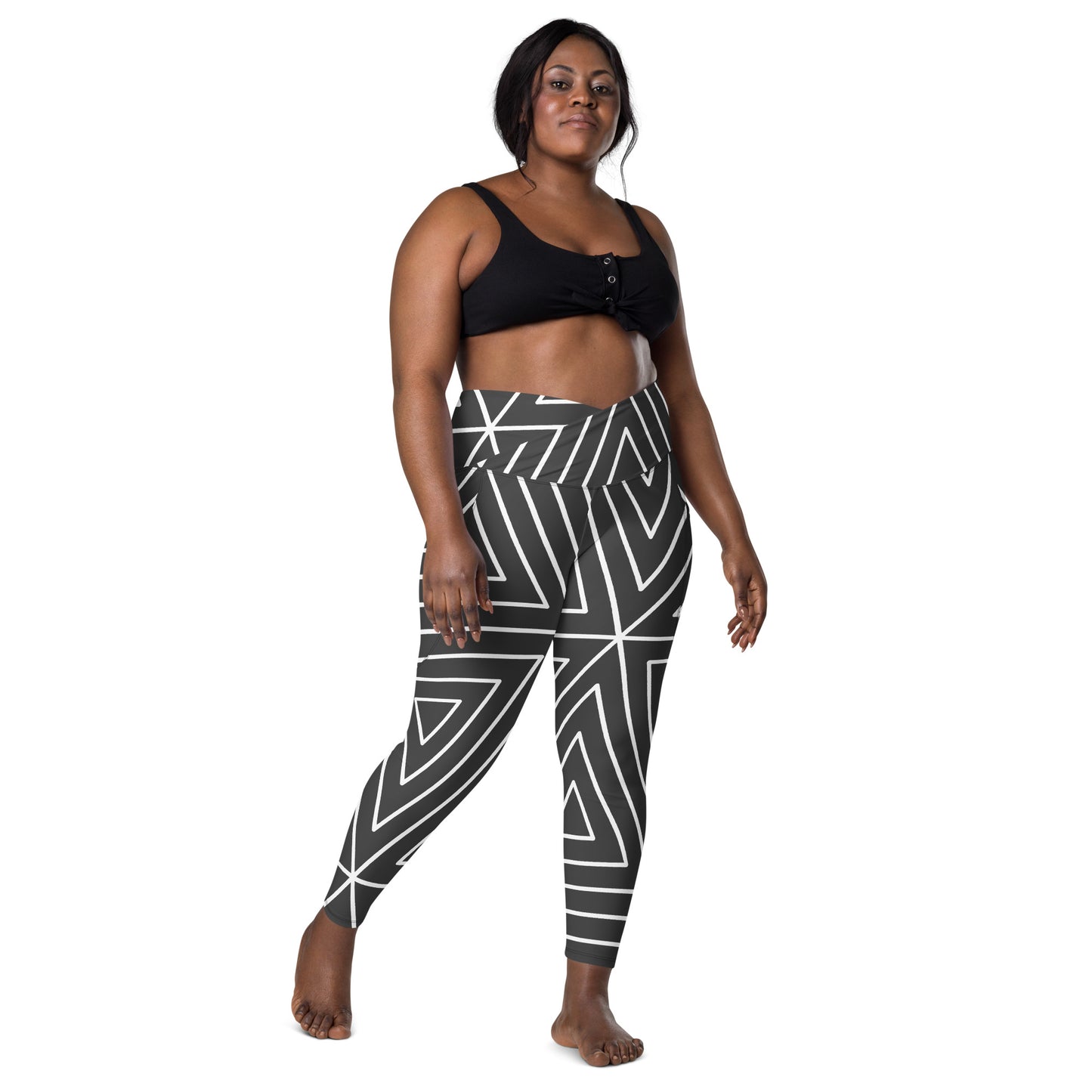 Angles Crossover leggings with pockets
