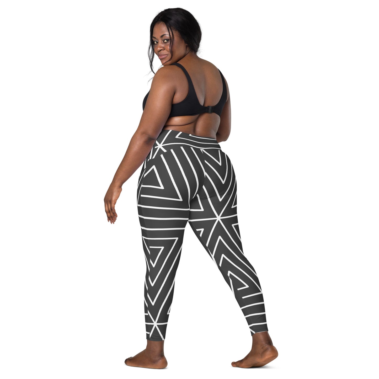 Angles Crossover leggings with pockets