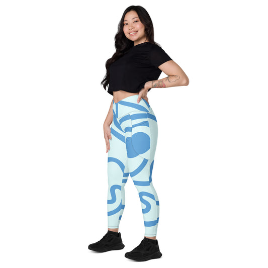 Swirl Crossover leggings with pockets