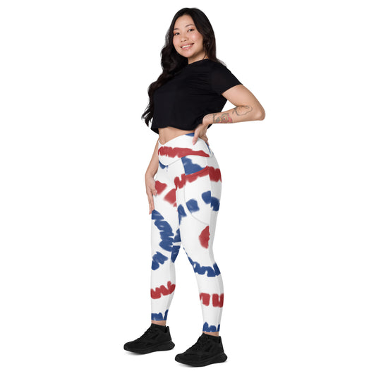 Patriot Crossover leggings with pockets