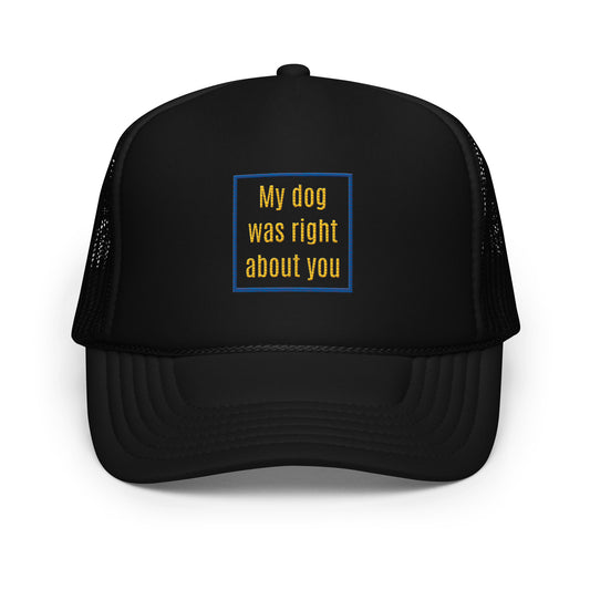 Dog trucker hat