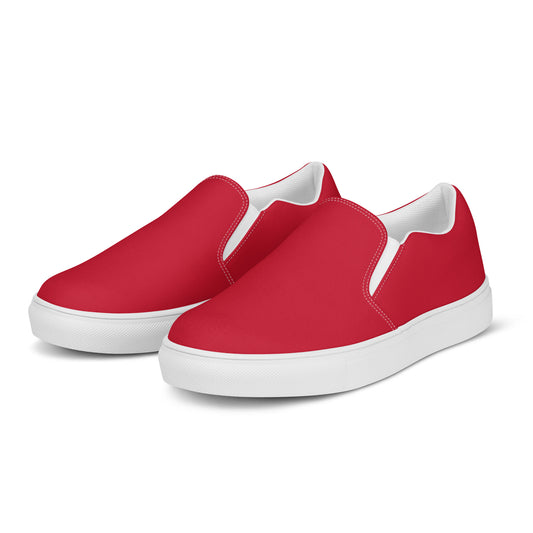 Men’s Red slip-on canvas shoes