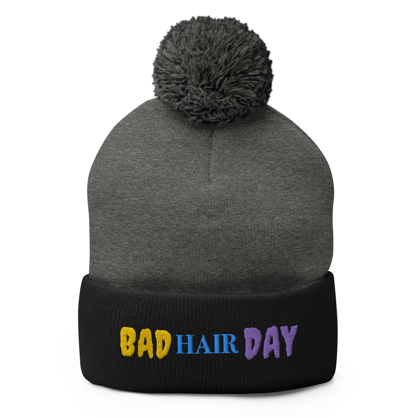 Bad Hair Day Pom-Pom Beanie