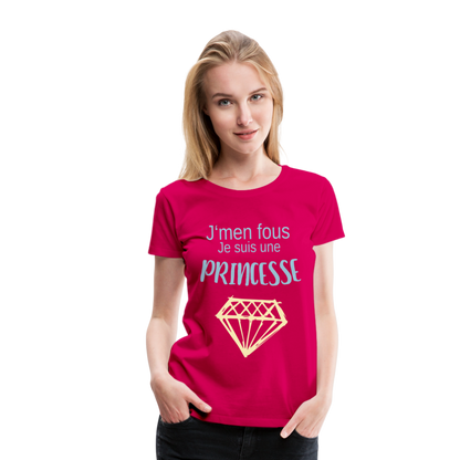 Women’s Princess Premium T-Shirt - dark pink