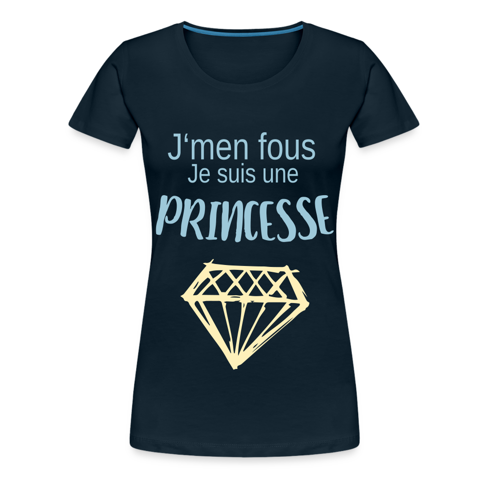 Women’s Princess Premium T-Shirt - deep navy