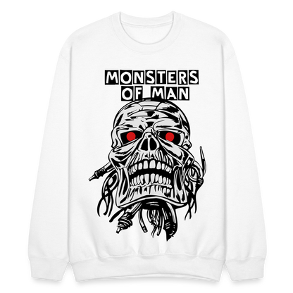 Monsters of Man Crewneck Sweatshirt - white