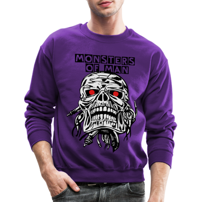 Monsters of Man Crewneck Sweatshirt - purple