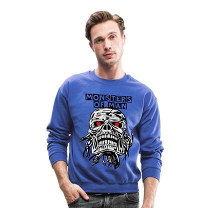 Monsters of Man Crewneck Sweatshirt - royal blue