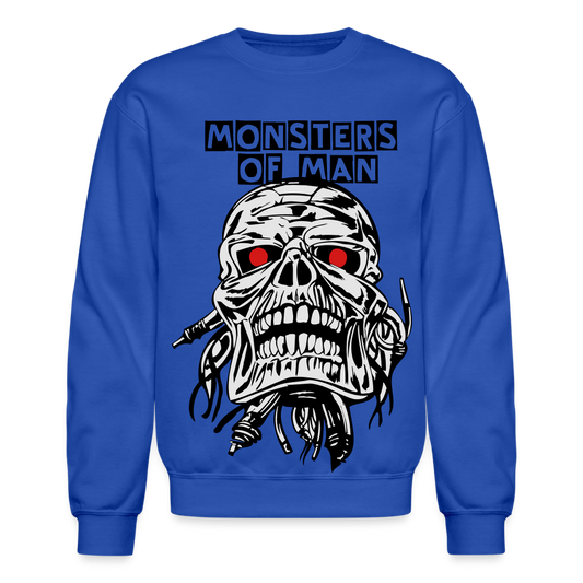 Monsters of Man Crewneck Sweatshirt - royal blue