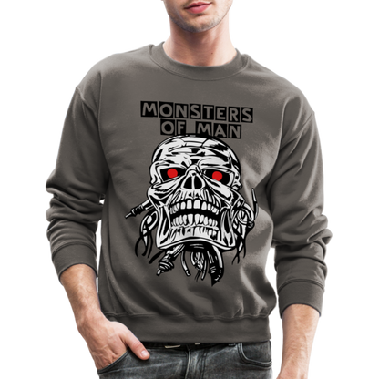 Monsters of Man Crewneck Sweatshirt - asphalt gray