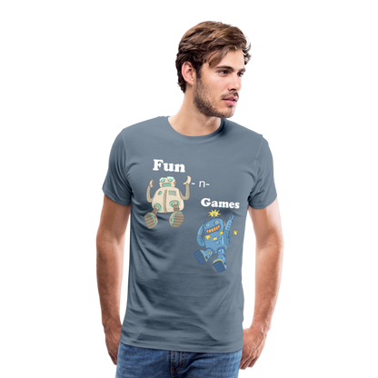 Men's Games Premium T-Shirt - steel blue