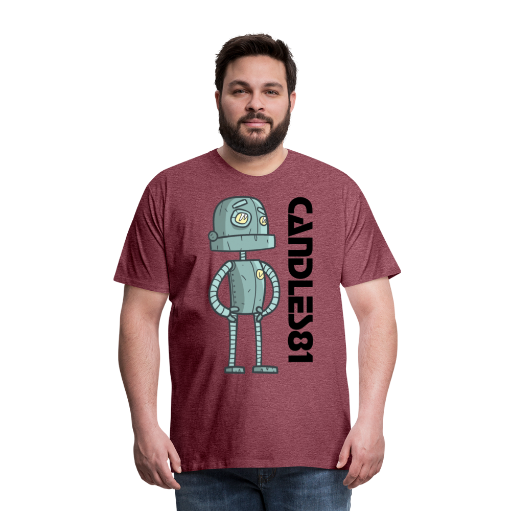 Men's Bot Premium T-Shirt - heather burgundy