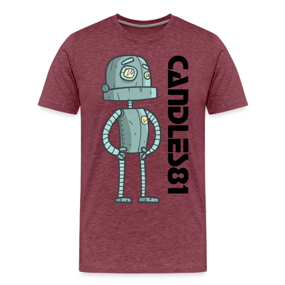 Men's Bot Premium T-Shirt - heather burgundy