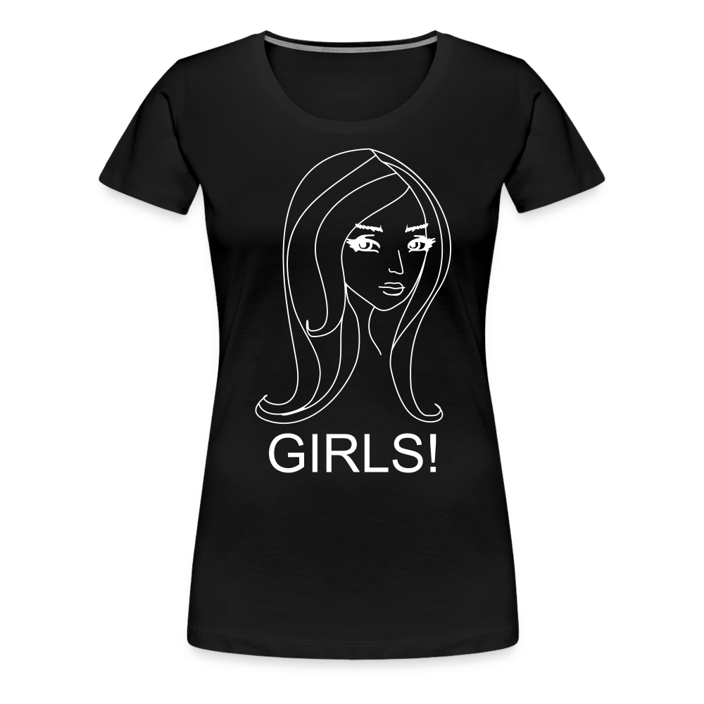 Women’s Girls Premium T-Shirt - black