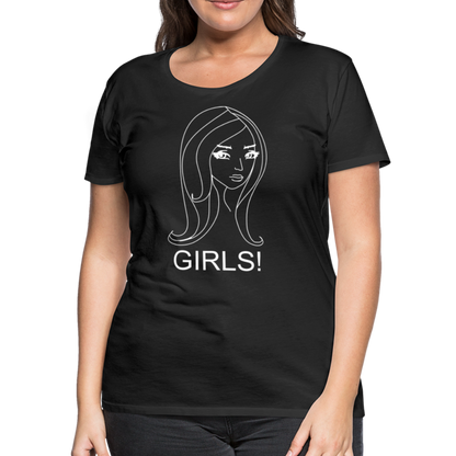Women’s Girls Premium T-Shirt - black
