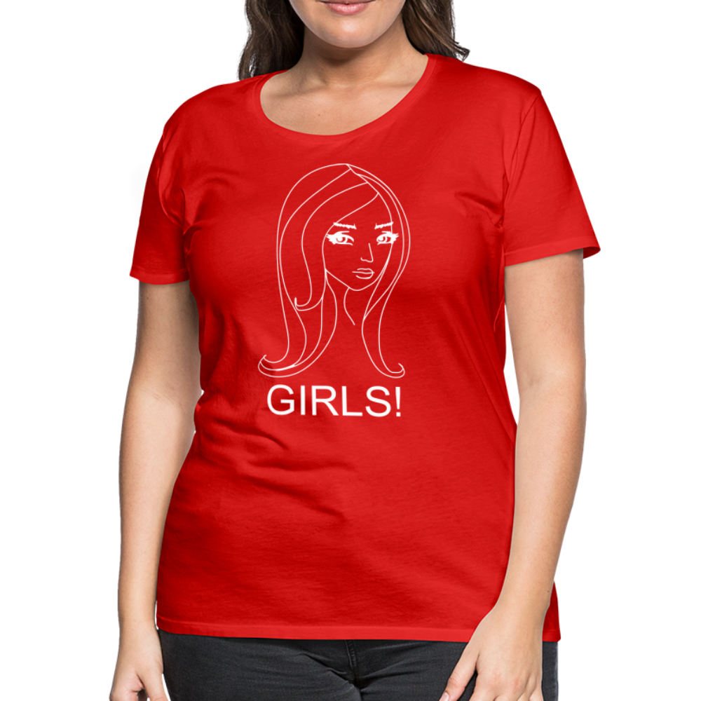Women’s Girls Premium T-Shirt - red