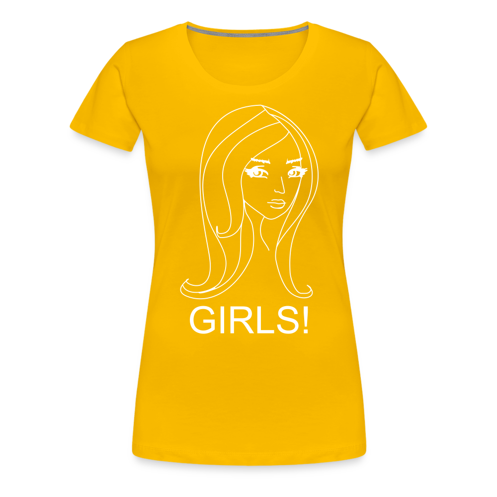 Women’s Girls Premium T-Shirt - sun yellow