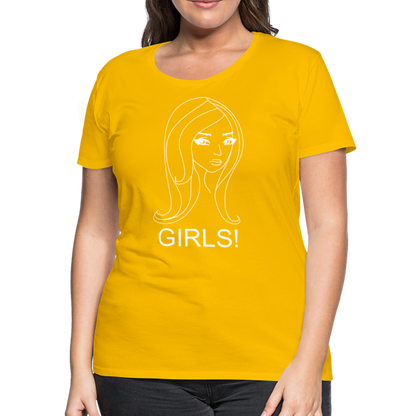 Women’s Girls Premium T-Shirt - sun yellow