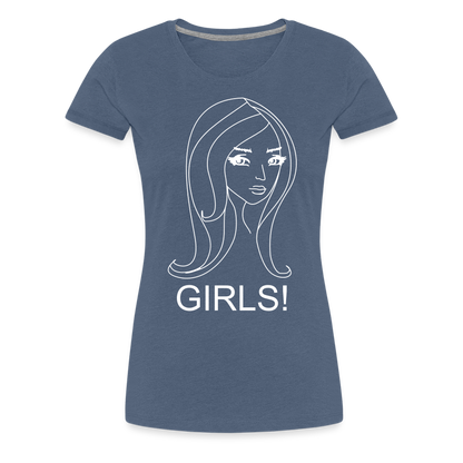 Women’s Girls Premium T-Shirt - heather blue