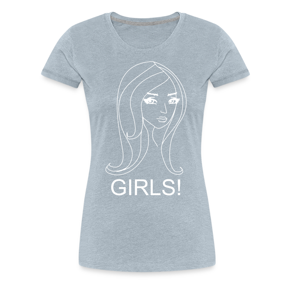 Women’s Girls Premium T-Shirt - heather ice blue
