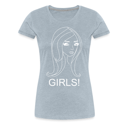 Women’s Girls Premium T-Shirt - heather ice blue