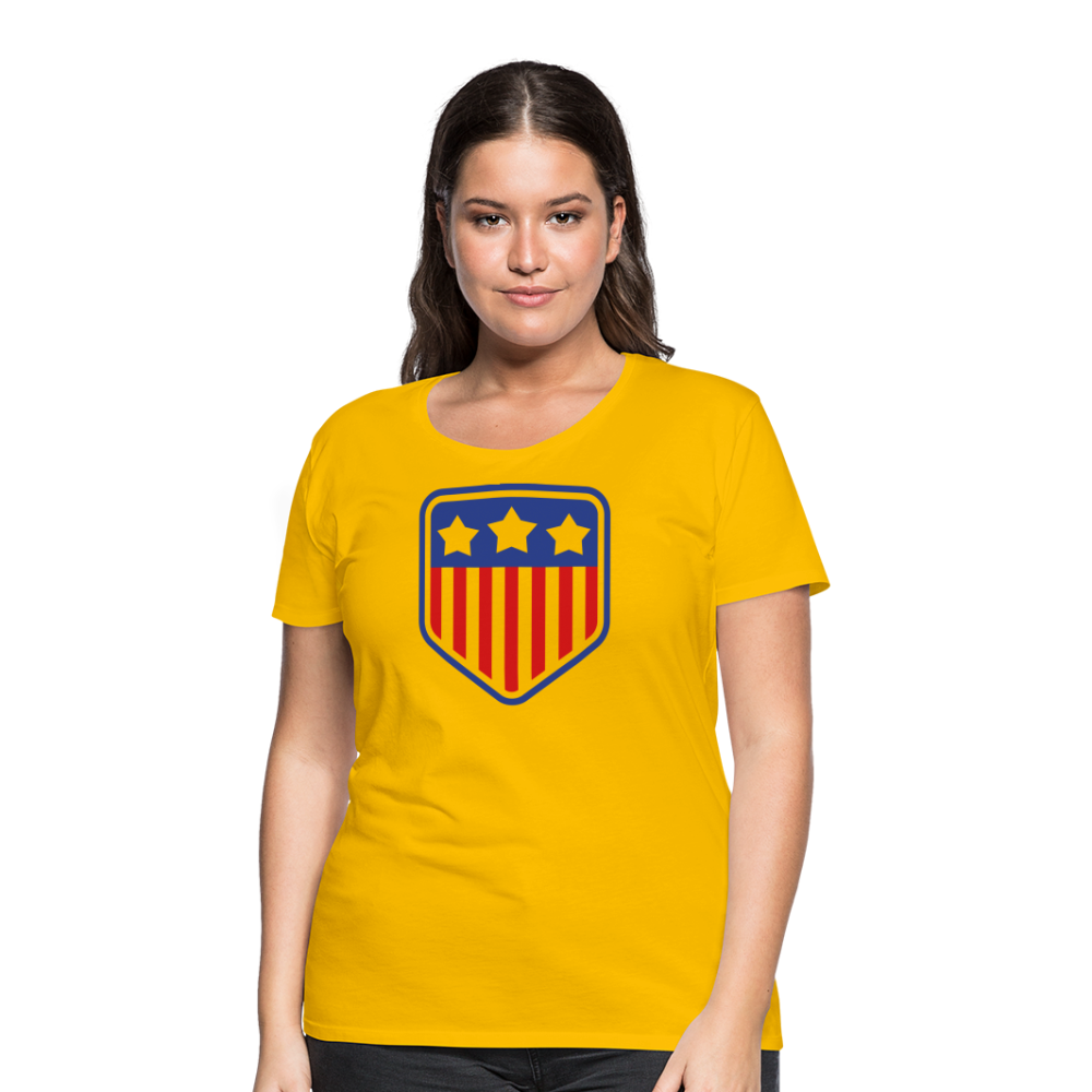 Women’s Stars Premium T-Shirt - sun yellow