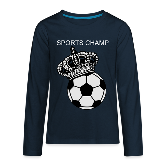 Kids' Sports Champ Premium Long Sleeve T-Shirt - deep navy