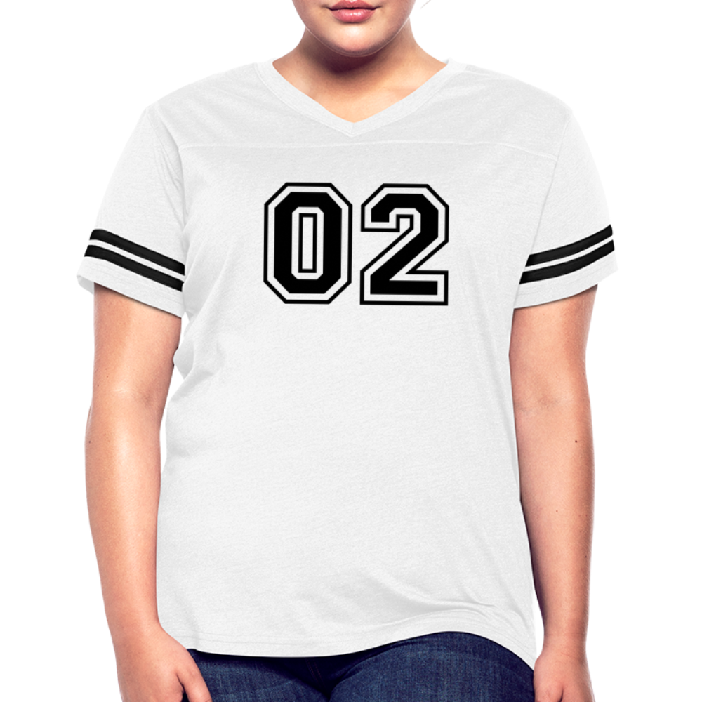 Women’s Vintage Sport T-Shirt - white/black
