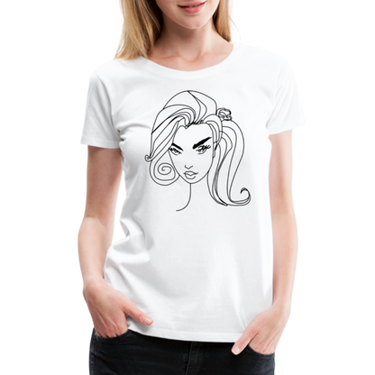 Women’s Face Premium T-Shirt - white