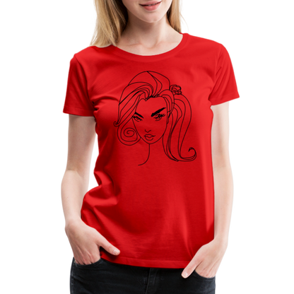 Women’s Face Premium T-Shirt - red