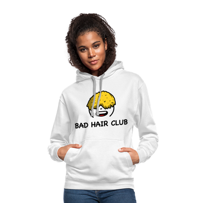 Bad Hair Club Contrast Hoodie - white/gray