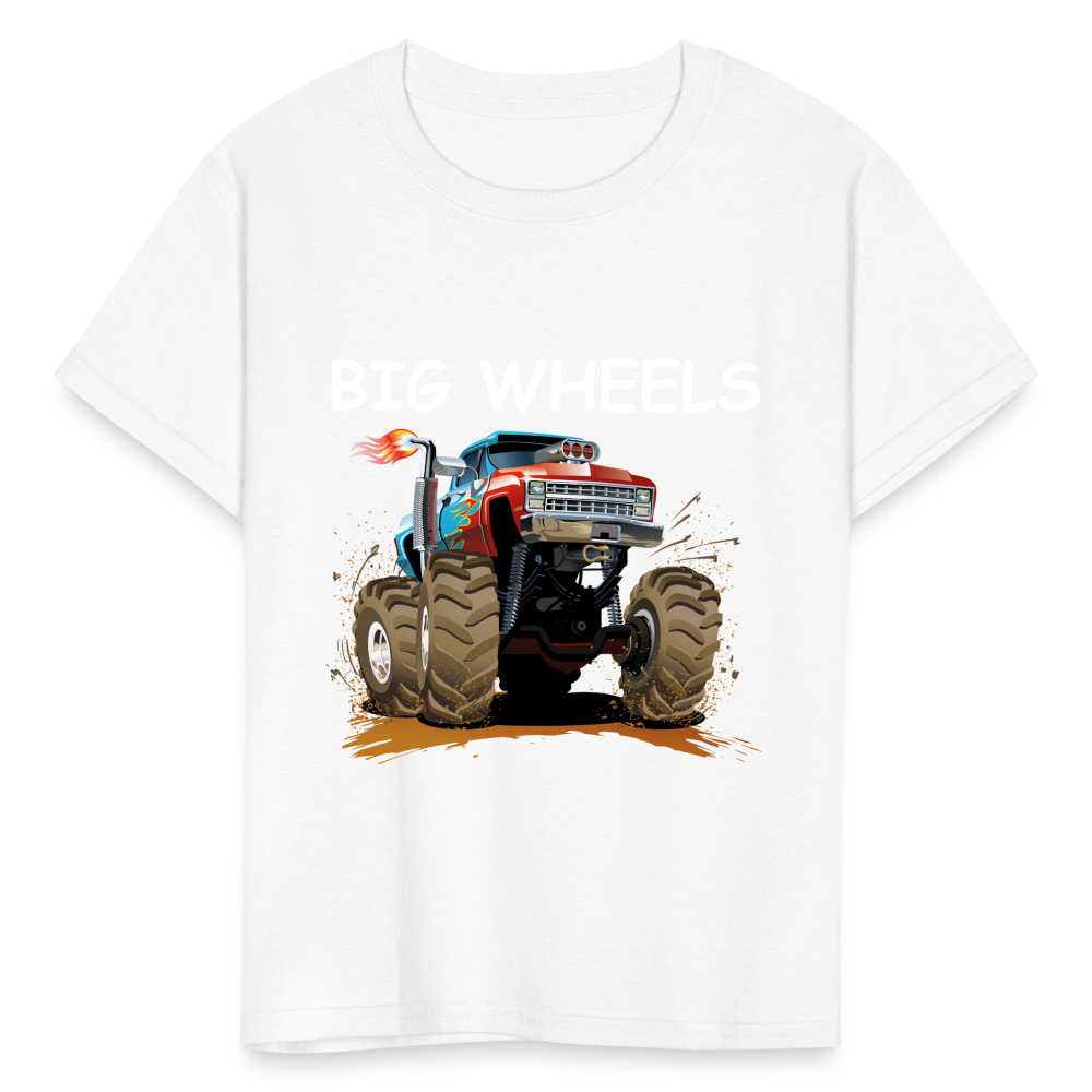 Kids' Big Wheels  T-Shirt - white
