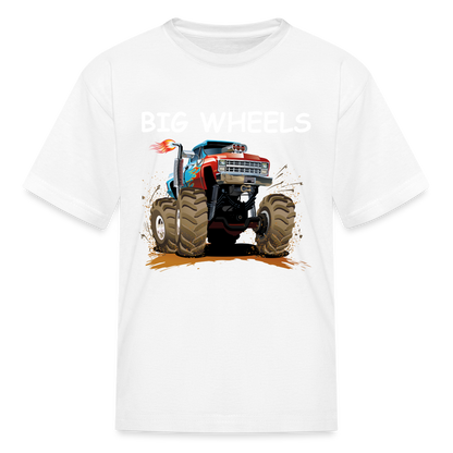 Kids' Big Wheels  T-Shirt - white