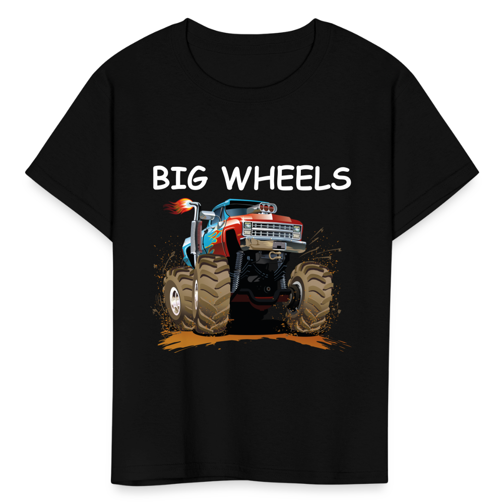 Kids' Big Wheels  T-Shirt - black