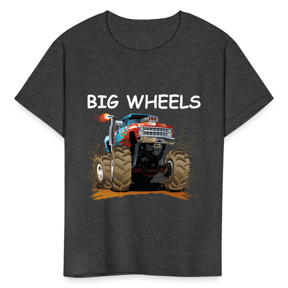 Kids' Big Wheels  T-Shirt - heather black