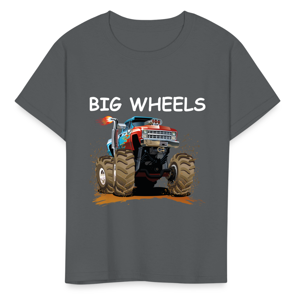 Kids' Big Wheels  T-Shirt - charcoal