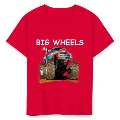 Kids' Big Wheels  T-Shirt - red