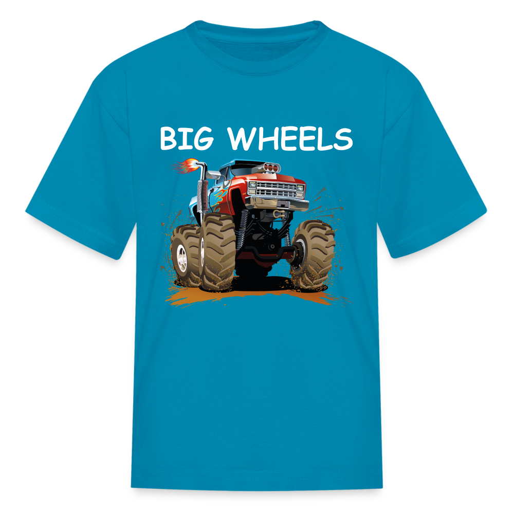 Kids' Big Wheels  T-Shirt - turquoise