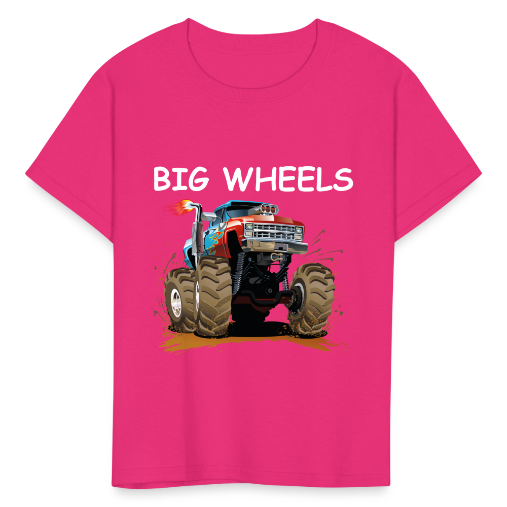 Kids' Big Wheels  T-Shirt - fuchsia