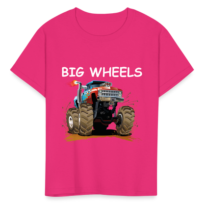 Kids' Big Wheels  T-Shirt - fuchsia